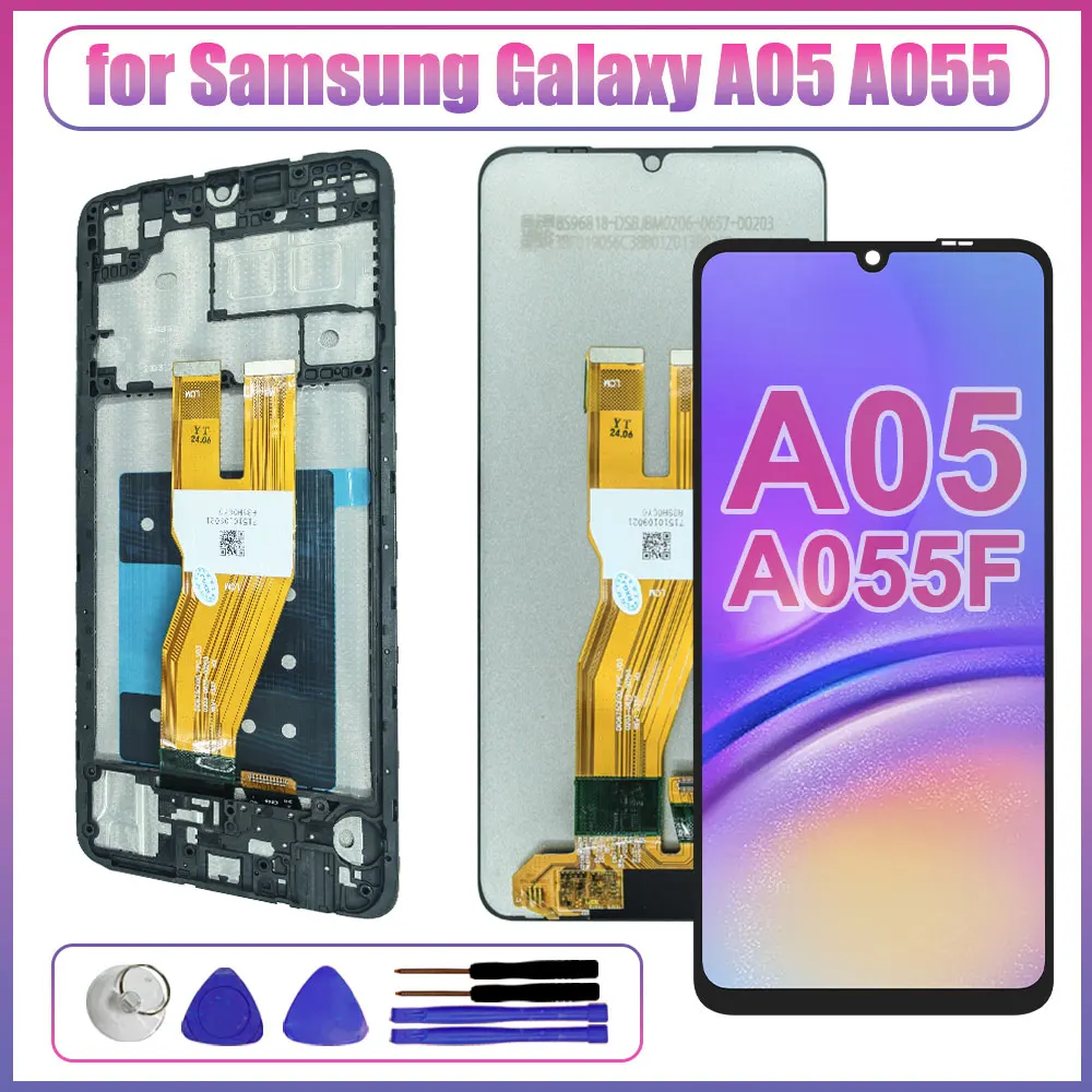6.7" LCD for Samsung Galaxy A05 Display Touch Screen Digitizer Replacement Assembly for Samsung Galaxy A05 LCD Screen