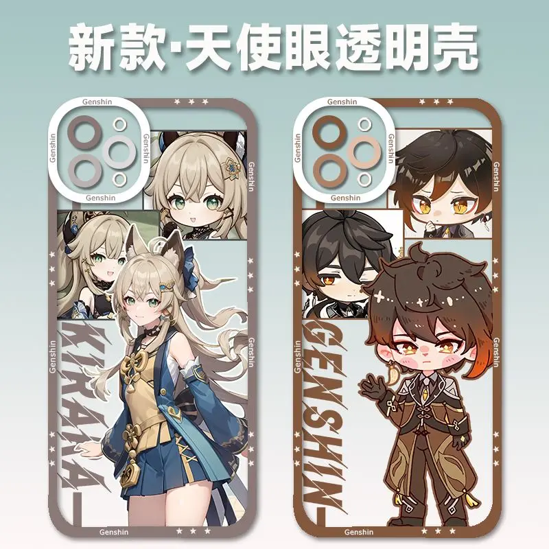 Nahida Wanderer Xiao for Phone Case Anime yuan shen for IPhone X 11 12 13 14Pro Max Full Lens Protection Cover Accessories