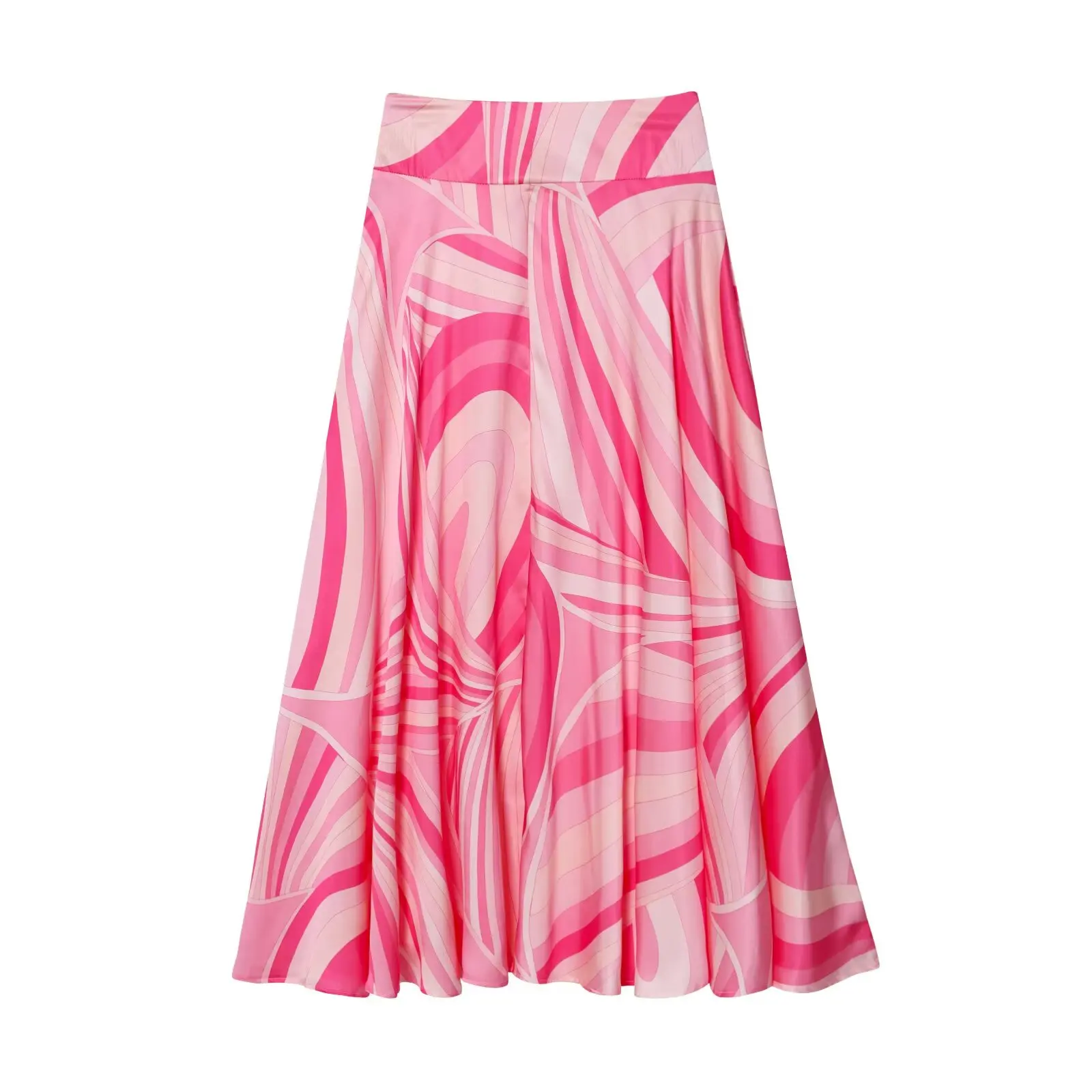 KONDALA Damen Trendiges Bedrucktes Rock-Set 2026 Sommer Elegantes Urlaubs-Chic-Set Hemden mit Reversknöpfen, Weit Plissierter Midirock – Detail 19