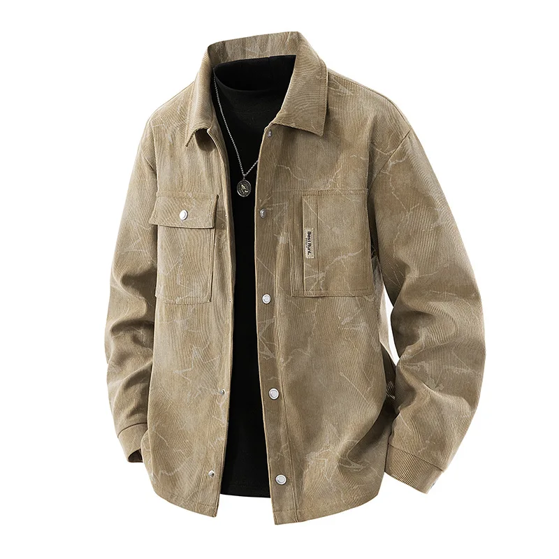 

Men's Casual Lapel Jacket - Trendy Loose Design High-Quality Fashionable Coat for Spring And Autumn