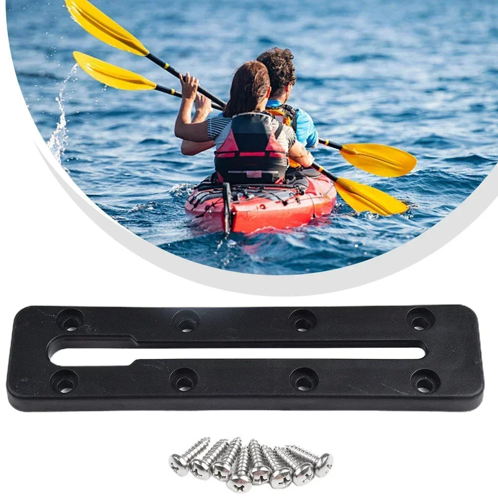 

1 SET Kayak Rail Bracket Plastic Rail Fishing Rod Bracket Kayaking Parts Mounting Base For Kayak Bracket Installation hinchable