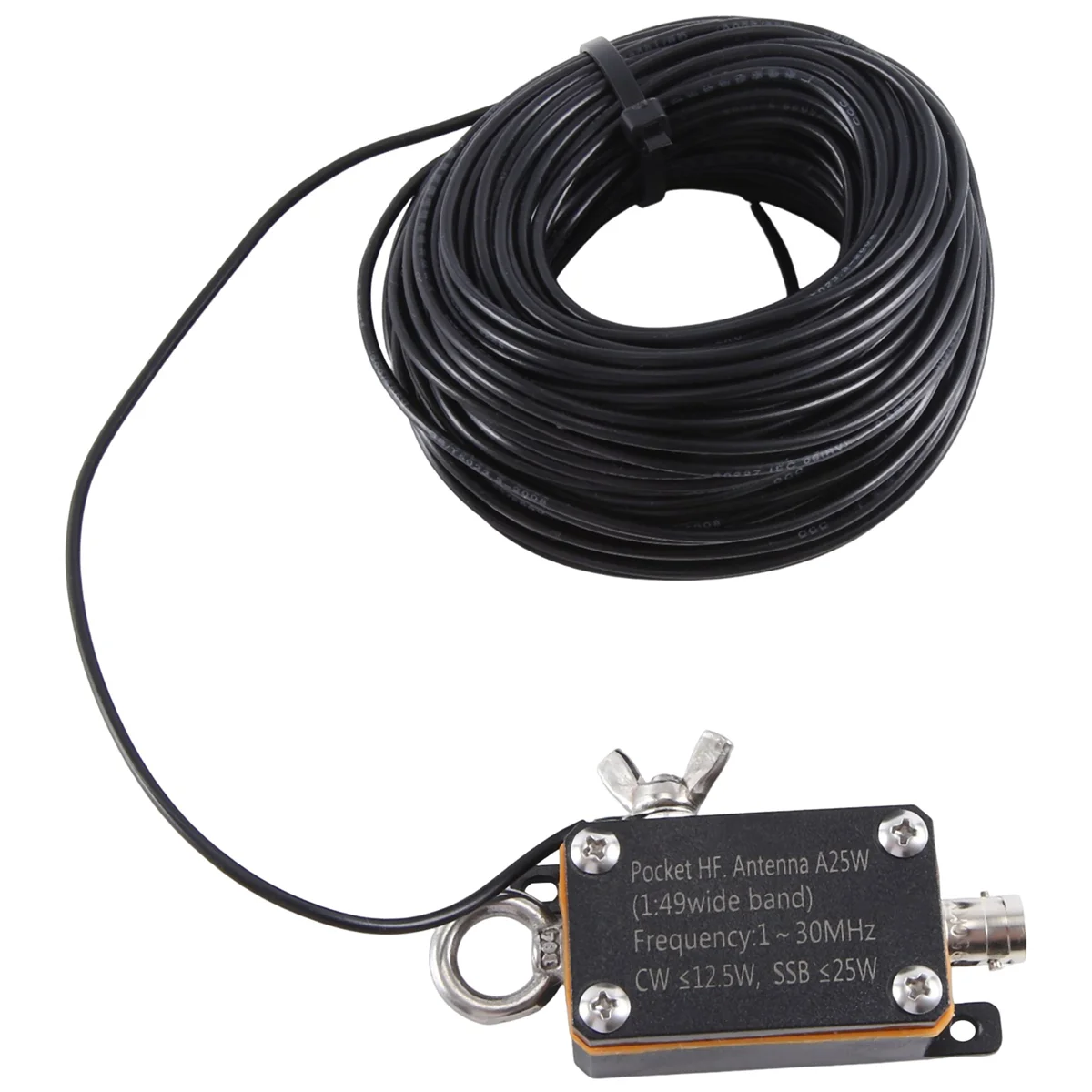 Pocket HF Antenna A25 Pocket Shortwave Antenna 1-30MHz Inverted V Horizontal Balun Long Line