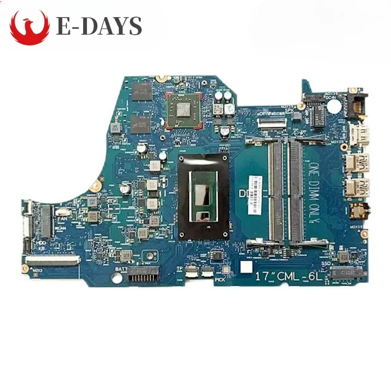 

For HP Pavilion 17-BY Laptop Motherboard 6050A3107701 Notebook Mainboard I5-10210U I7-10510U CPU 216-0889018 2GB AMD GPU