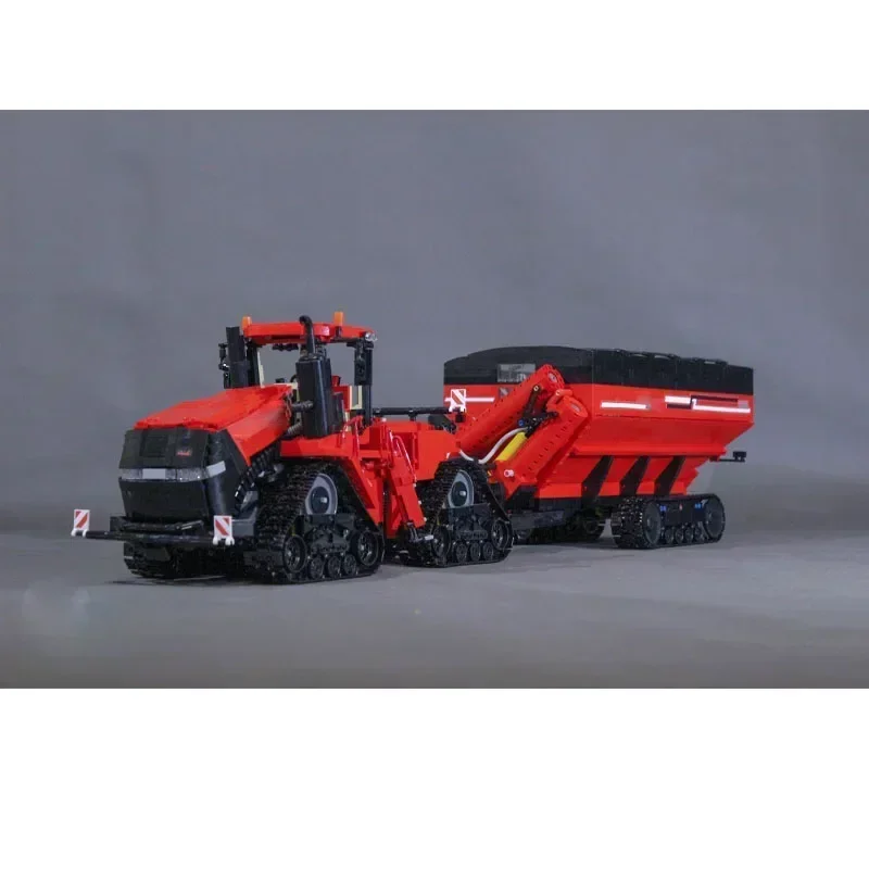 2023 New Tracked Farm Tractor Electric MOC-67575 Building Block Model 4488pcs Remote AssemblyCustom Adult Kids Birthday Toy Gift