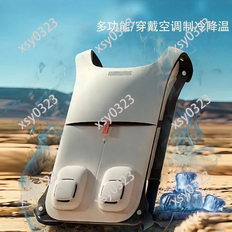 Fan Cooling Work Vest Semiconductor Cooling Pad Breathable Heat Resistant Garment for Outdoor Use