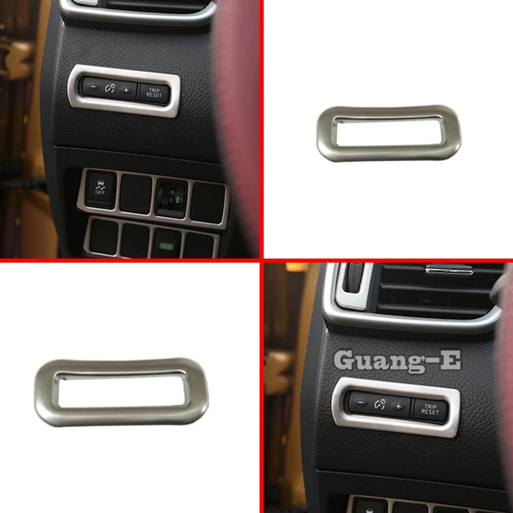 Car Detector Stick Style ABS Matte Front Head Fog Light Switch Trim Frame Lamp Panel 1PCs For Nissan Qashqai J11 2016 2017 2018