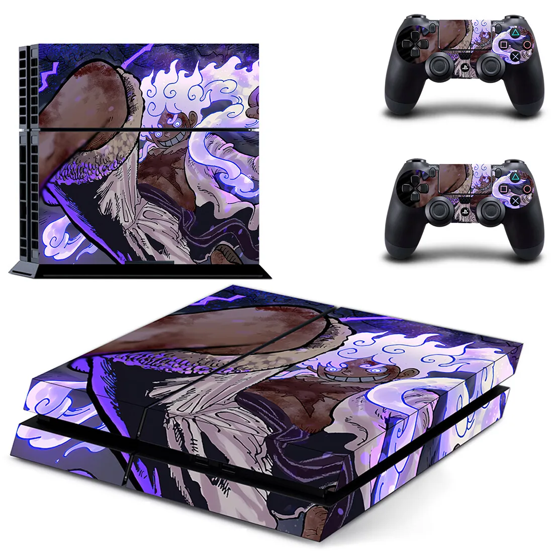 Anime Luffy Gear 5 PS4 Skin Sticker Decal Cover Protector For Console and Controller PS4 Fat Skins Vinyl