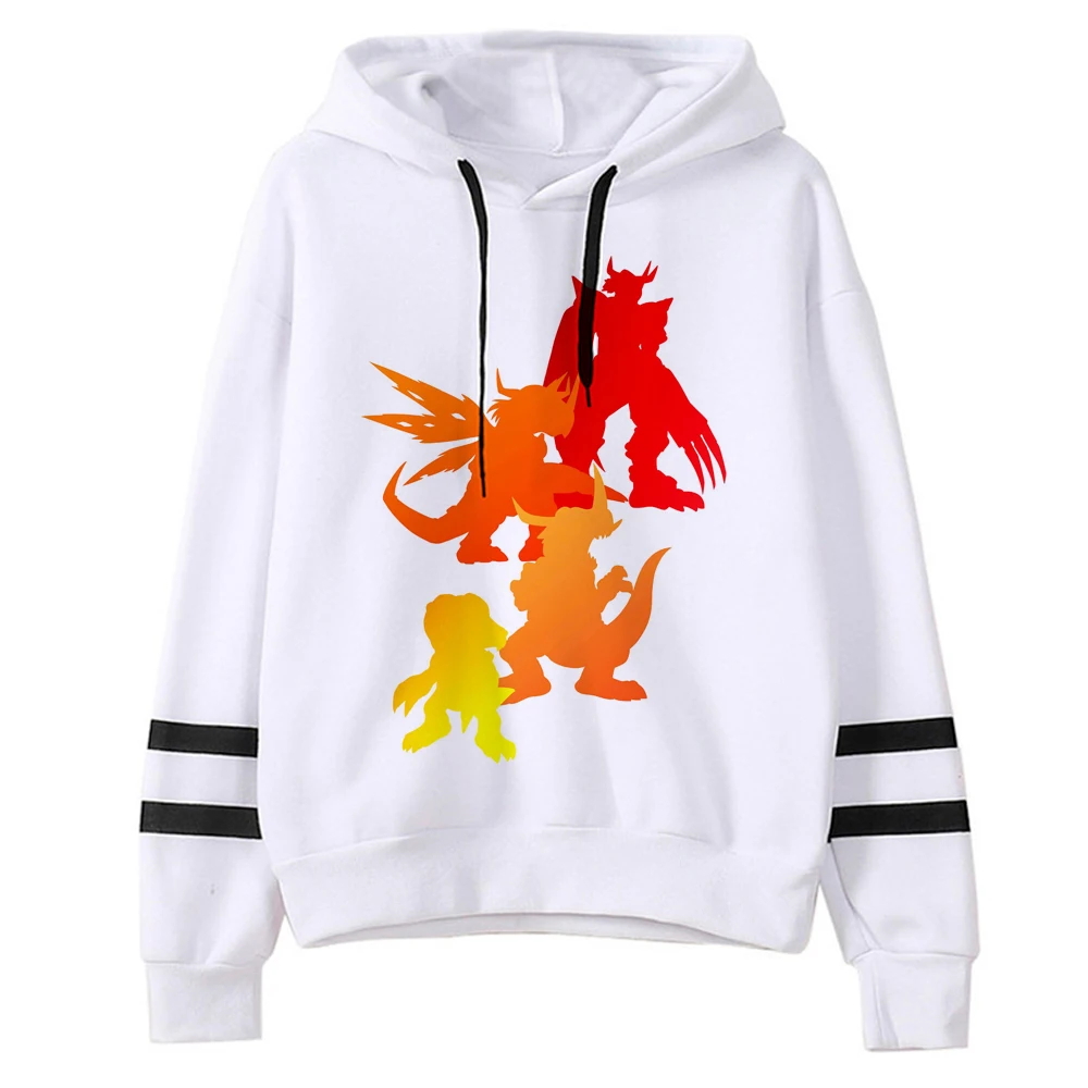 Digimon hoodies women gothic 90s Korean style sweatshirts Pullover female vintage tracksuit