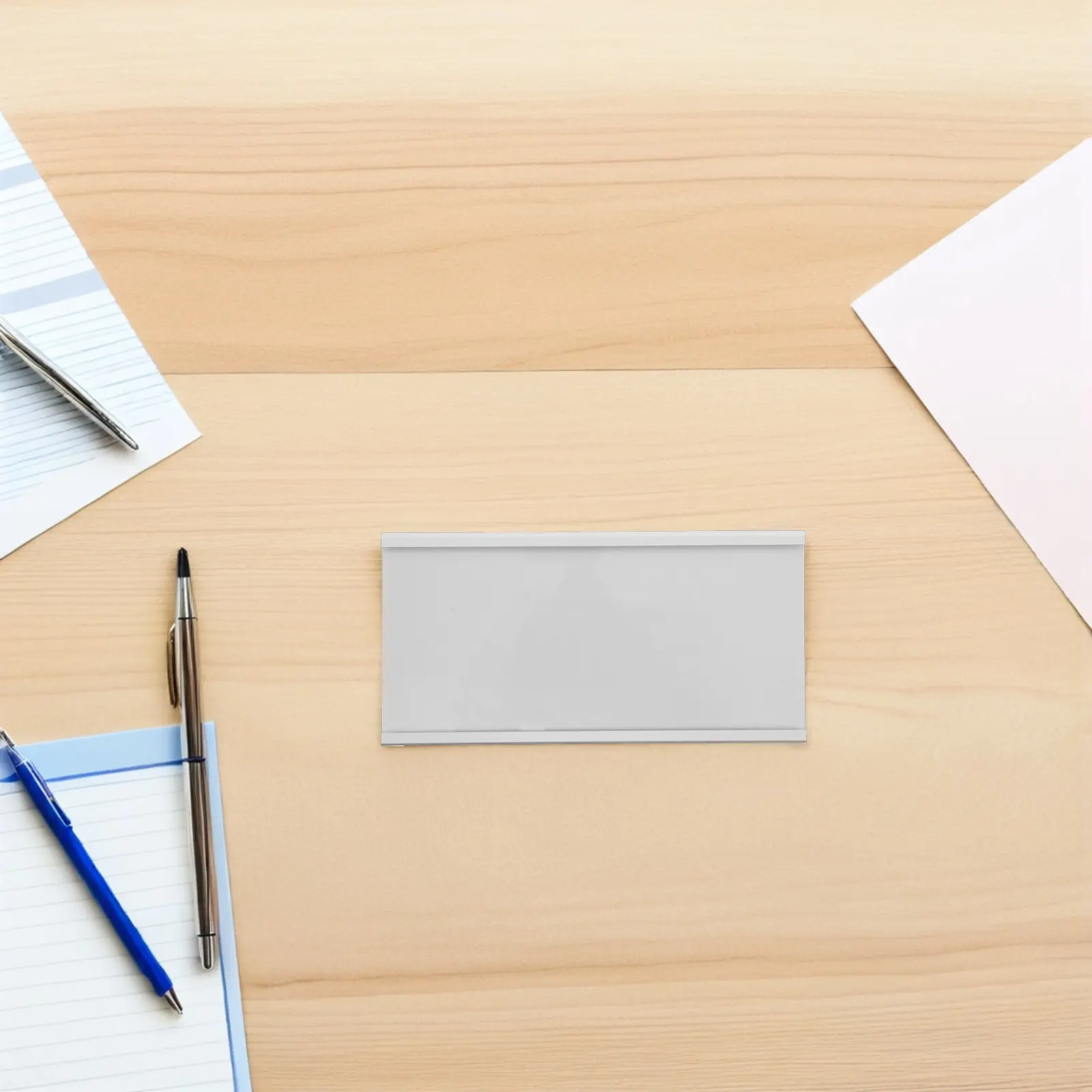 

2 шт. держателей для табличек из алюминиевого сплава для офисного стола, рабочей станции, двери класса, стены, металлический держатель для именных табличек на стол