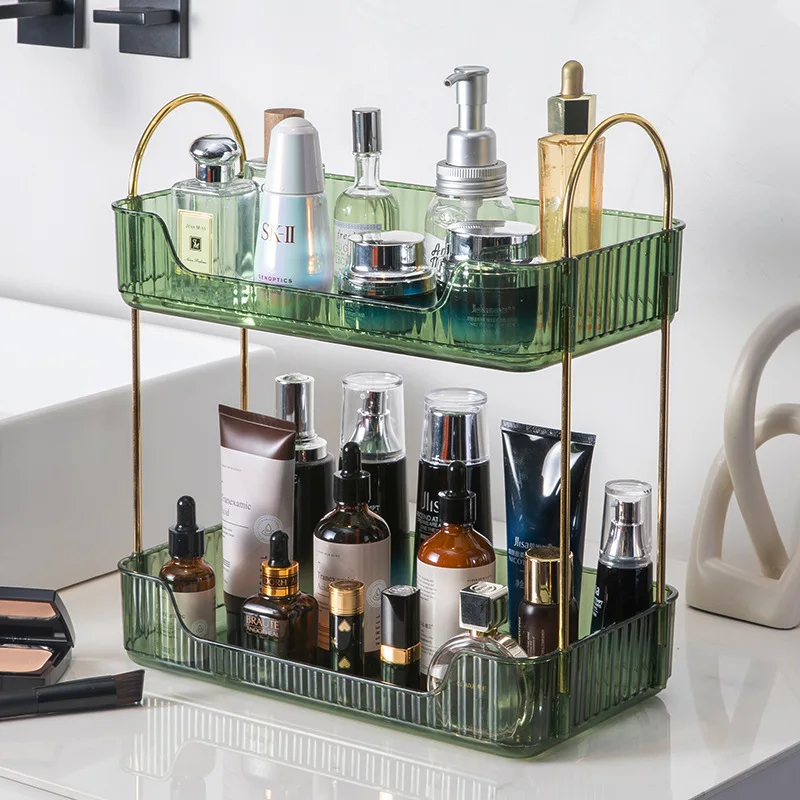 Cosmetic Storage Rack  Light Luxury Skincare Product Storage Rack  Countertop Large Capacity Storage Rack