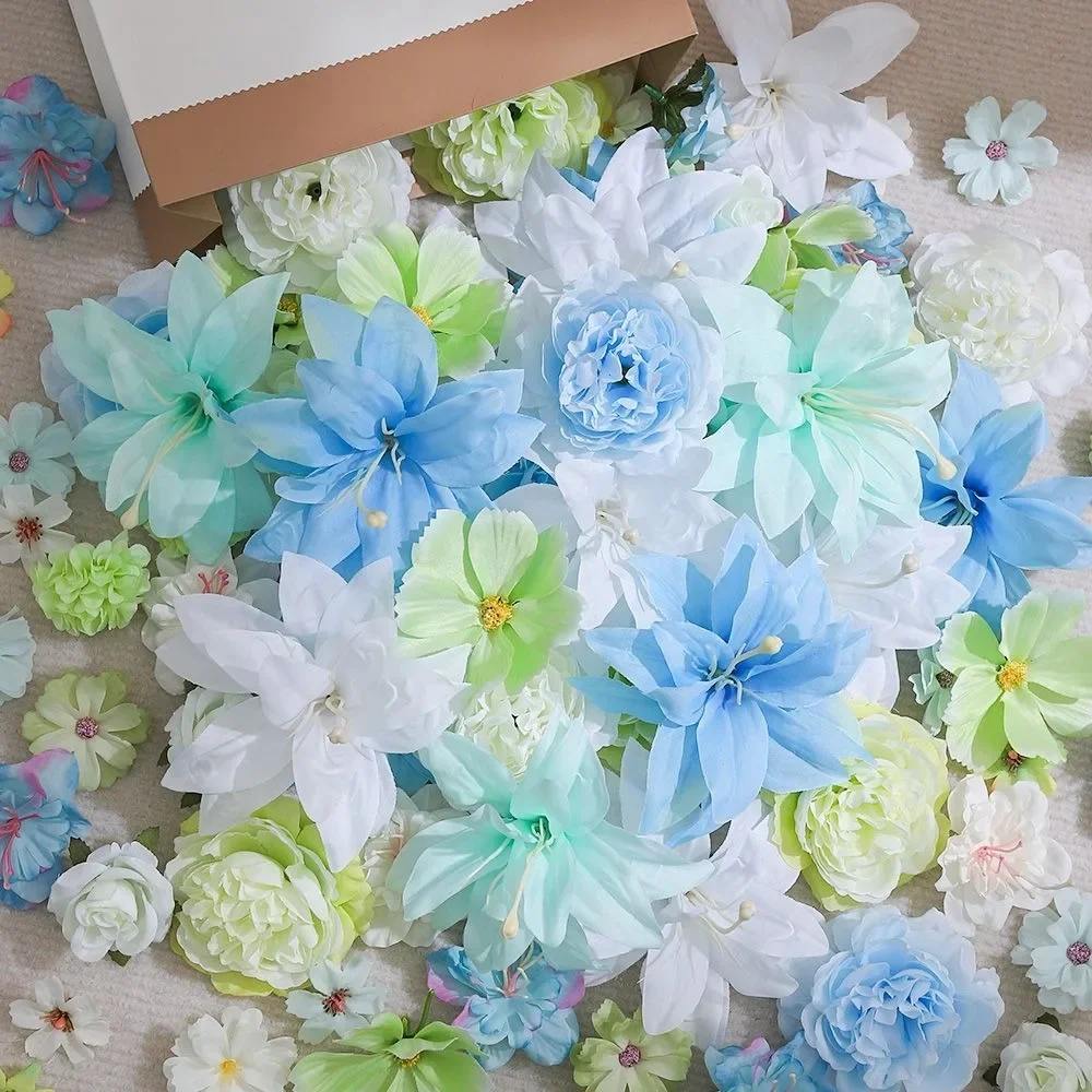 10/20/50 Stück Gemischte Künstliche Blumenköpfe Seidenblumen für Hochzeit Brautdekoration Partyzubehör Heimdekoration Geschenk Ornament – Detail 4