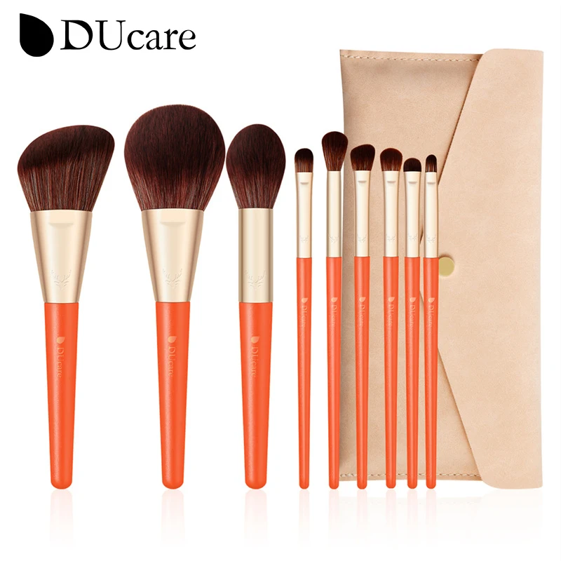 DUcare 8-14PCS Makeup Brushes Set Professional Beauty Make up brush  Powder Foundation Eyeshadow Brushe Cosmetic Tool Gift Brush