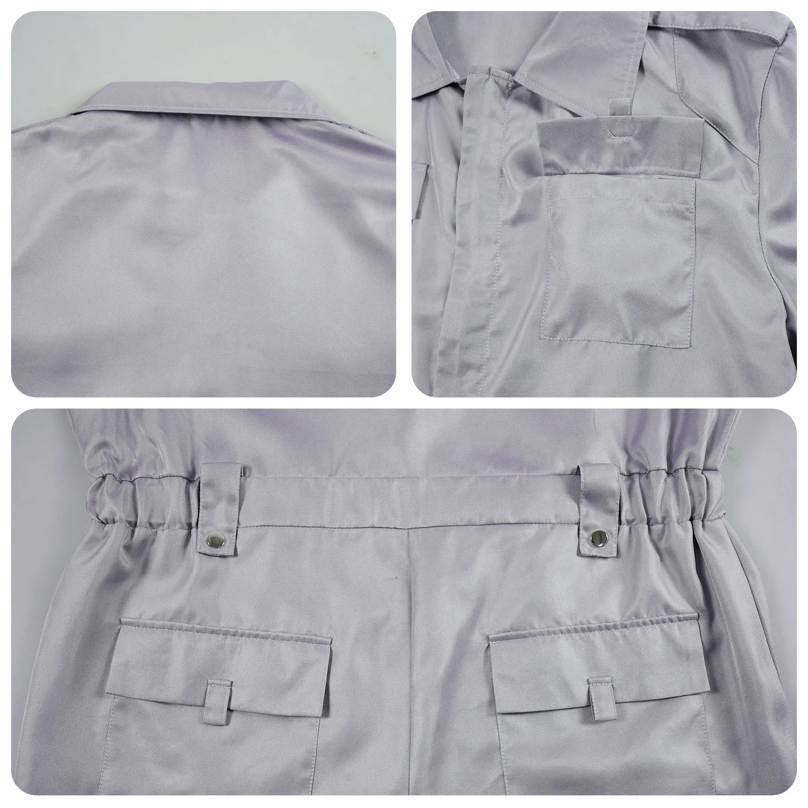 بدلة عمل رمادية زي تنكري 2026 زي لعب الأدوار الجديد لكرنفال عيد الهالوين - مقاس للبالغين من الجنسين