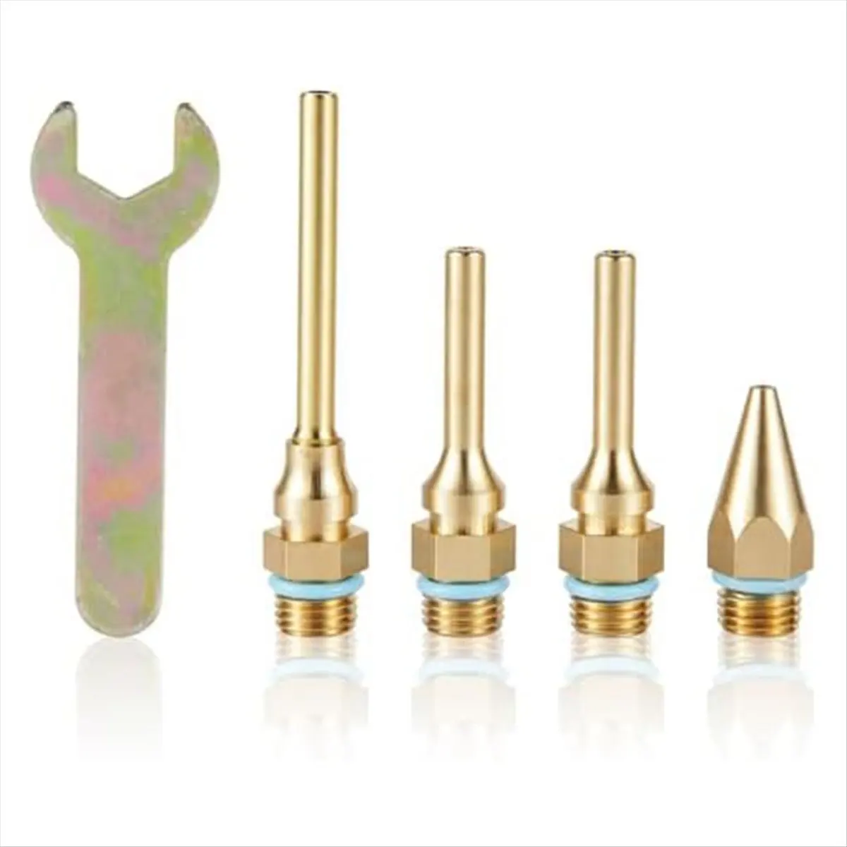 A77K Fine Tip Nozzle,Copper Nozzles for Hot Glue Tools Sturdy Nozzle Tips Kit for Craft School DIY Art Home Repair