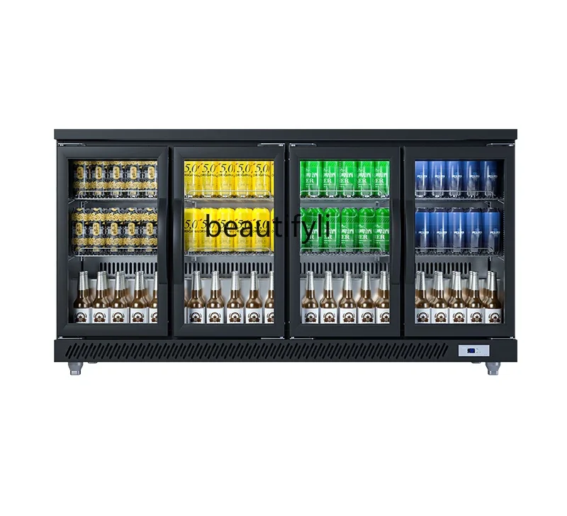 

Bar Counter Freezer Bar Beer Cabinet Display Cabinet Refrigerator Fresh Keeping Cabinet Three Door Commercial Refrigerator