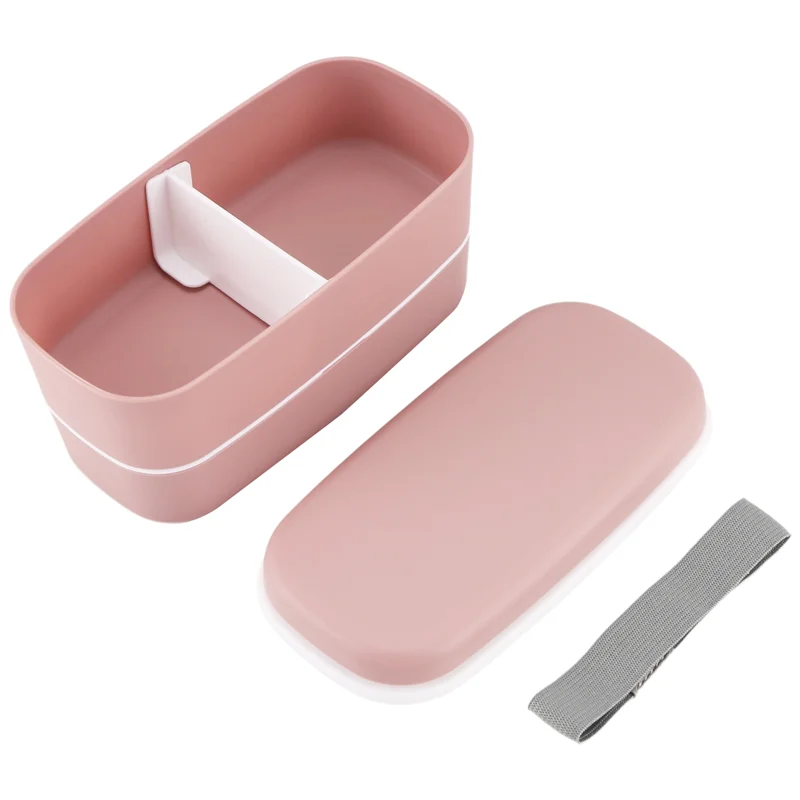 Lunch Box a 2 strati per microonde con scomparti isolati a tenuta stagna