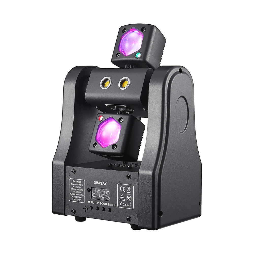 48wミニムービングヘッドビームライトリモコンledビームストロボパーティーライトdmx512サウンド起動djディスコステージエフェクト（クラブ用）