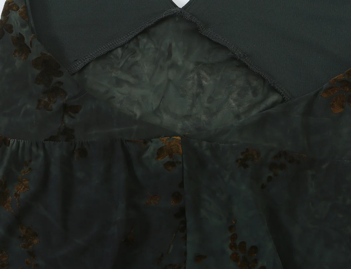 Sexy Rückenfreie Damenkleider mit Halskragen, Modische Ärmellose Bedruckte Kleider, Elegante Schicke Sommer-Bürokleider – Detail 11