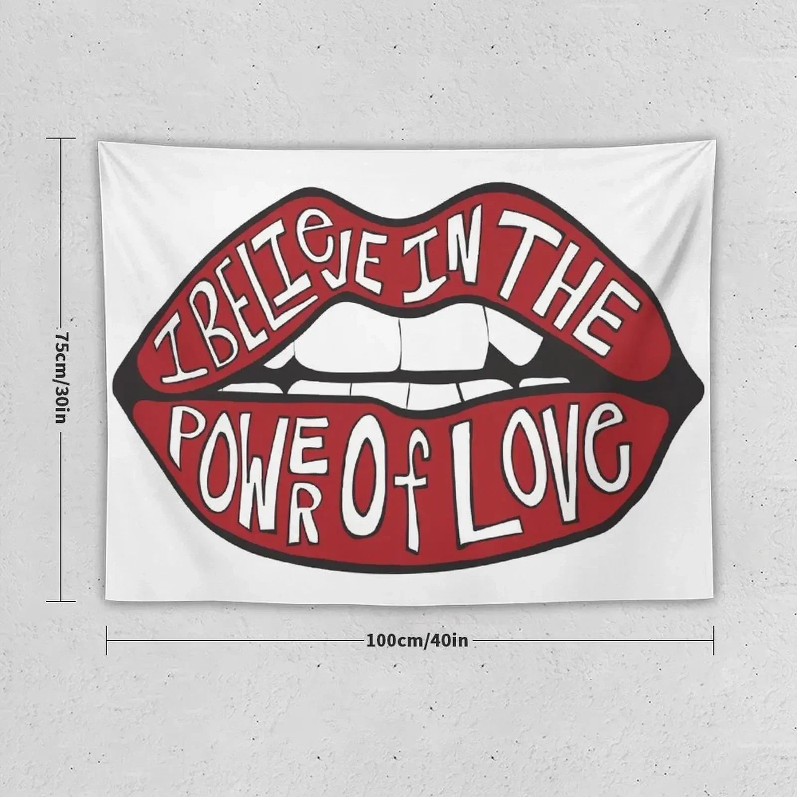 I BELIEVE IN THE POWER OF LOVE Tapestry Wall Decor Hanging Wall Deco Tapestry