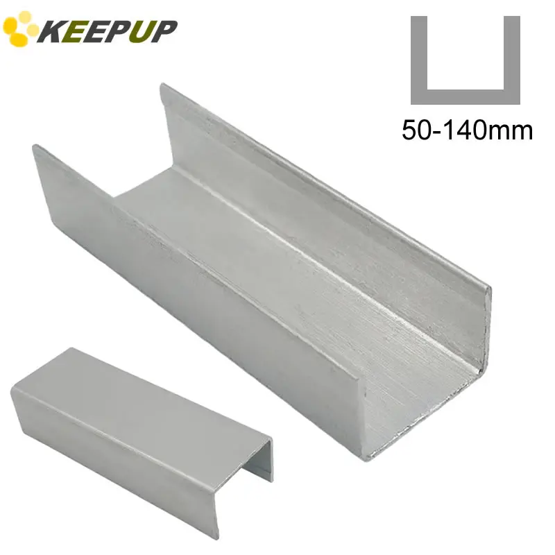 

Customizable length U Channel Aluminum Profile Outer width 50 to 140 Guide Rail Track Corrosion Resistant for Ceiling decoration