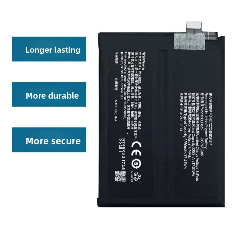 BLP825 for OPPO Reno 5 Pro 5G/Reno 6 Pro + Phone Battery  High Quality High Capacity Replacement Bateria Grade A Cell with Tools
