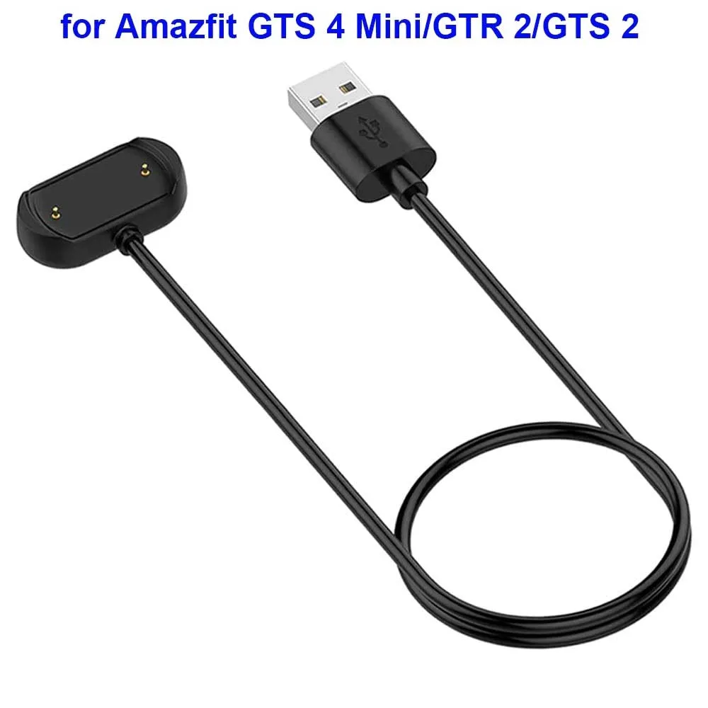 Charger for Amazfit Bip 3/ Bip 3 Pro/ GTS 4 Mini/ Bip U Pro/GTS 2/ GTR 2/ GTS2 Mini/ GTS 2e/ T-Rex Pro Charging Magnet Cable 1m