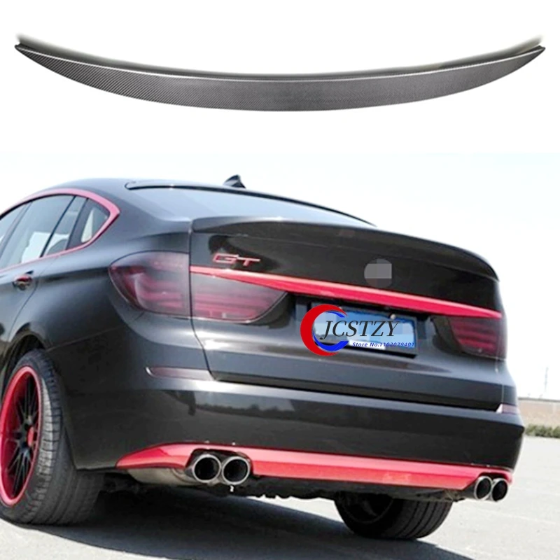 Für BMW 5er GT F07 Spoiler 2010–2016 Spoiler AC Style Sport Body Kit Zubehör Carbon Look und glänzend schwarz