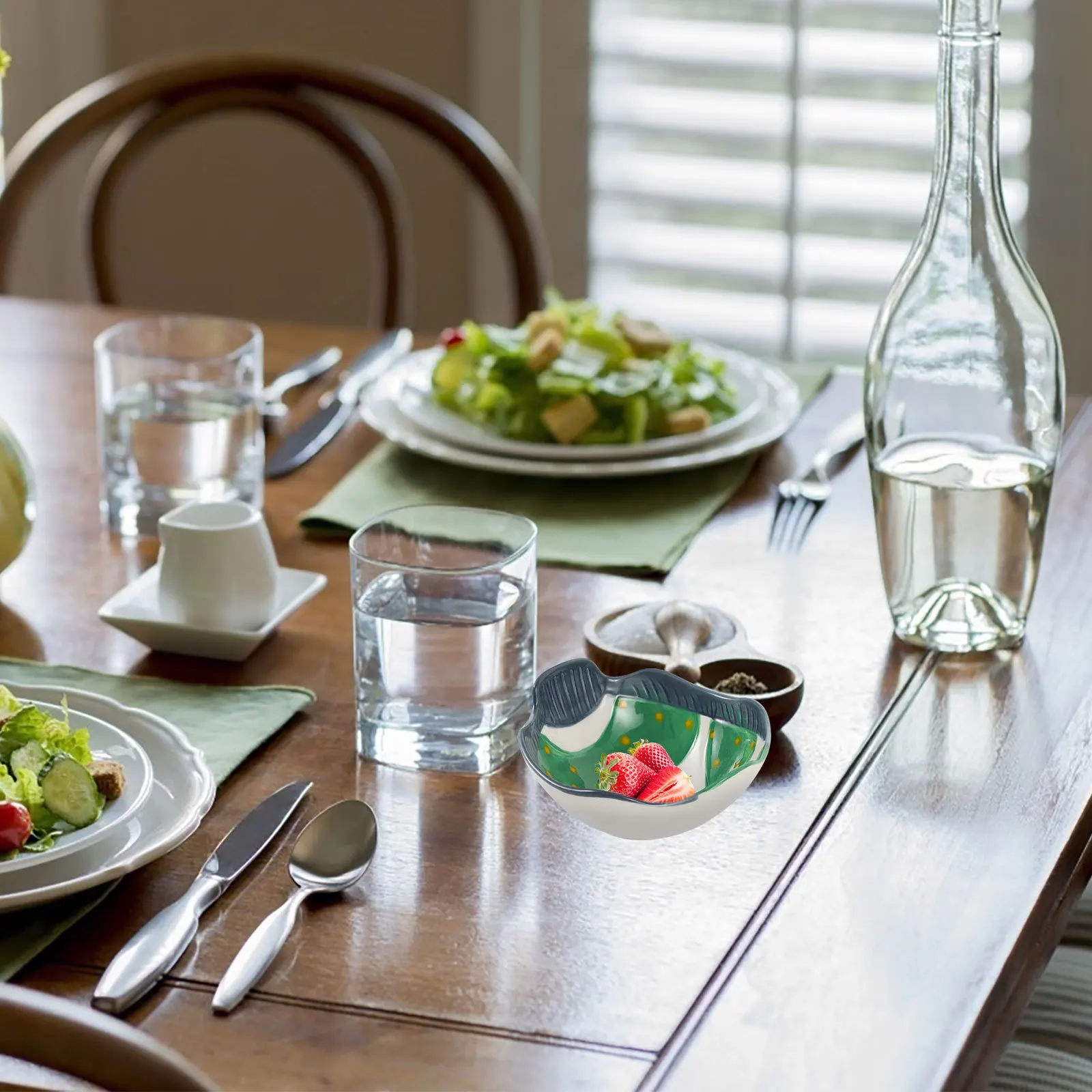 

Porcelain Rice Serving Bowl Asian Ceramic Pasta Multi-Function Soup Salad Fruit Container Daily Use Home Accessory