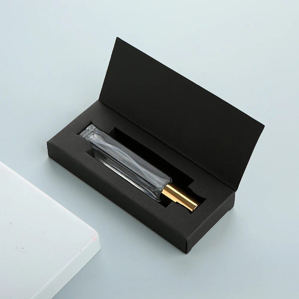 10PCS 20PCS 10ml  Square Glass Spray Bottle with Box Travel Portable Sample Fragrance Atomizer