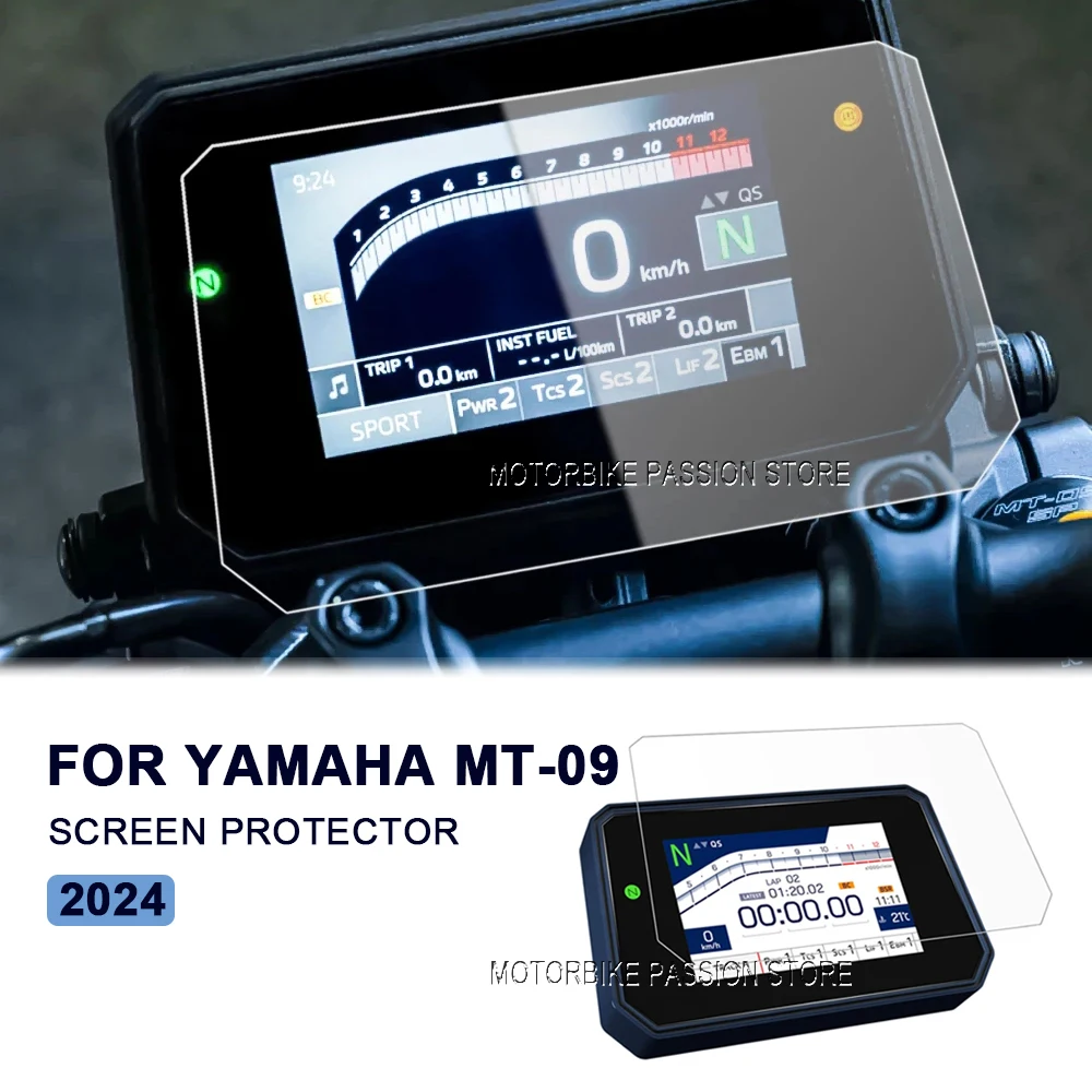 Dla Yamaha MT-09 FZ09 FZ-09 MT09 MT 09 motocyklowy ochraniacz na ekran Film na Instrument ochrona deski rozdzielczej 2021-2024