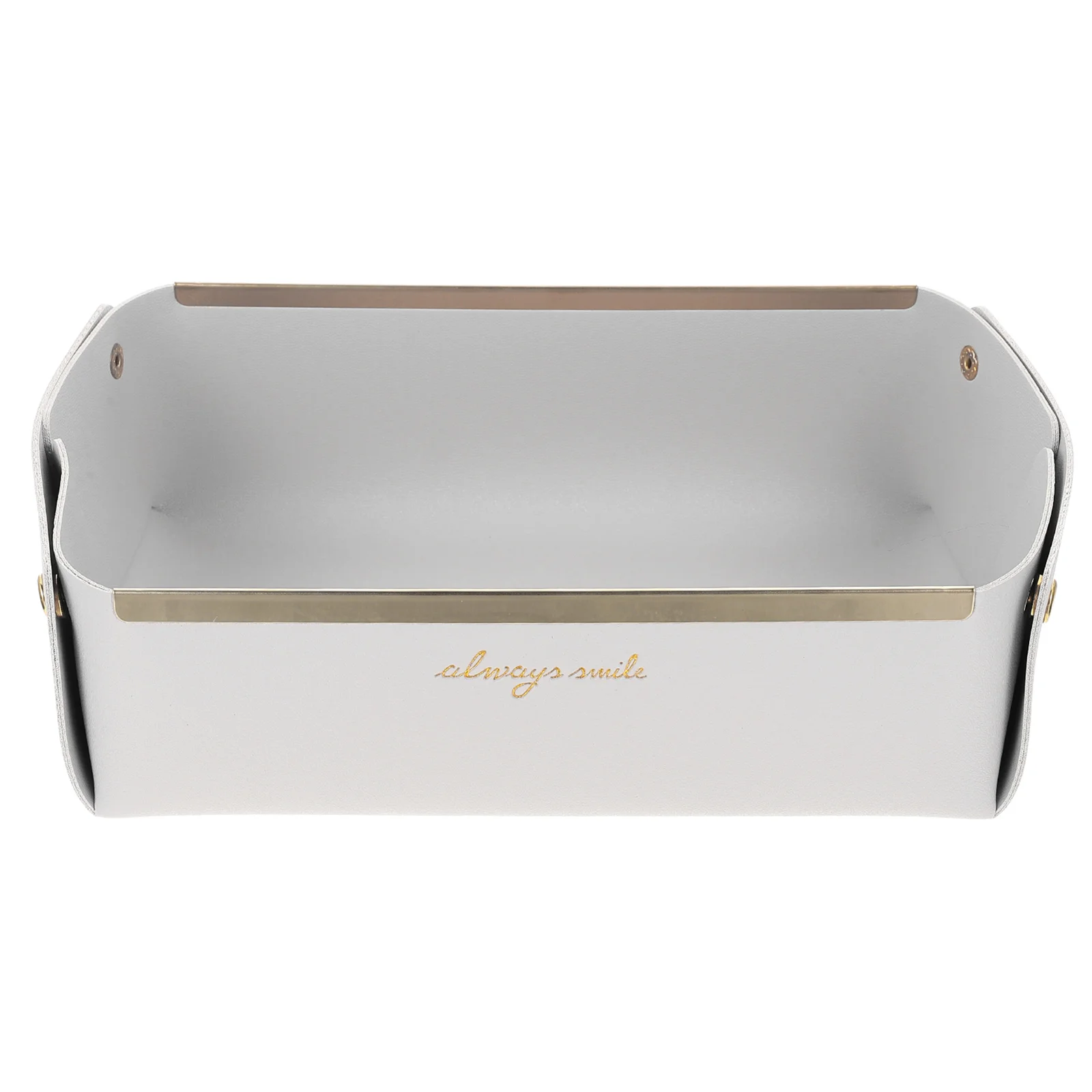 

Storage Tray Jewelry Box ganizer Desktop Sundries Tray Keys Holder Pu Alloy Material Collapsible Storage Display