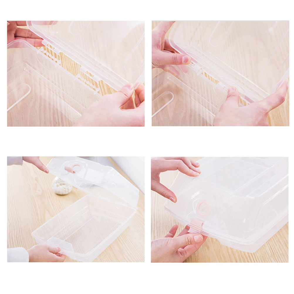 

Thickened Stackable Shoe Box Large Transparent Plastic Storage Container For Under Table Corner Space Saving Organizer