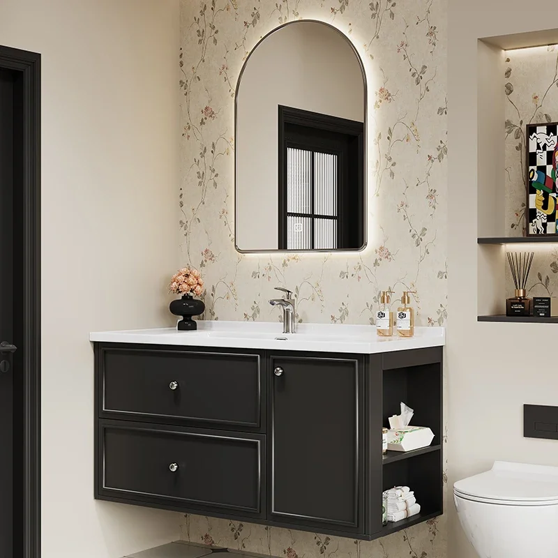 Base Cabinet Bathroom Armoire Drawer Type Bathroom Vanity With Sink Storage Washing Machine Wall Mounted Cabinet Stand Shelf