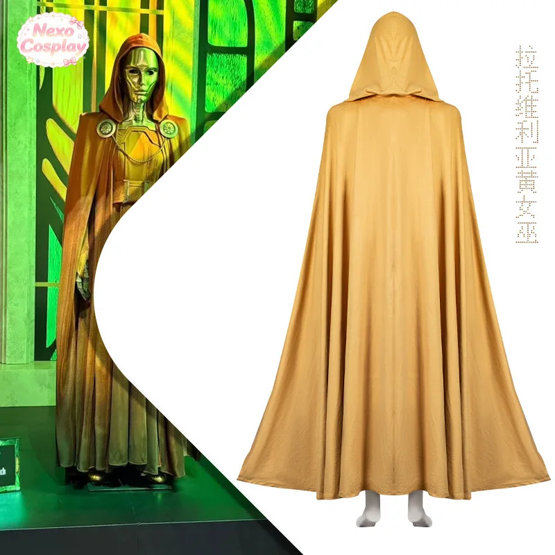 AD Latverian Witch Cosplay Costume Yellow Robe Halloween Full Set Dress NexoCosplay view 4