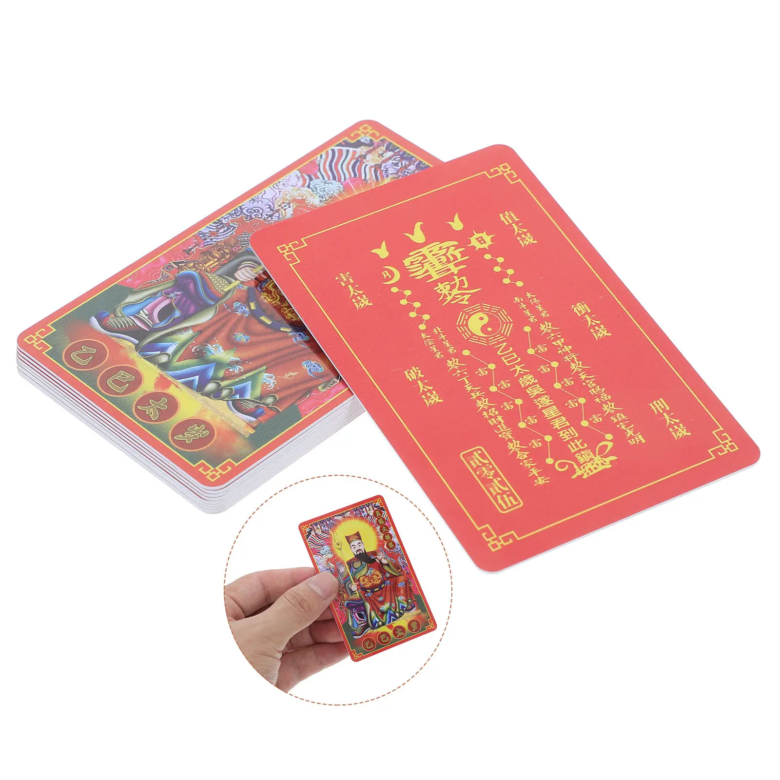 10Pcs 2025 Tai Sui Amulets Card Year of Snake Wu Sui General Protection Luck Wealth Success Fengshui Auspicious Good Fortune