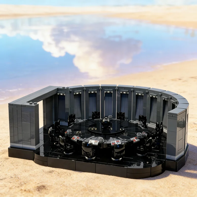 

Конструктор MOC «Звезда Смерти: Конференц-зал» (1155 деталей), модель-диорама, коллекционная настольная модель, премиум-подарок для творческого оформления