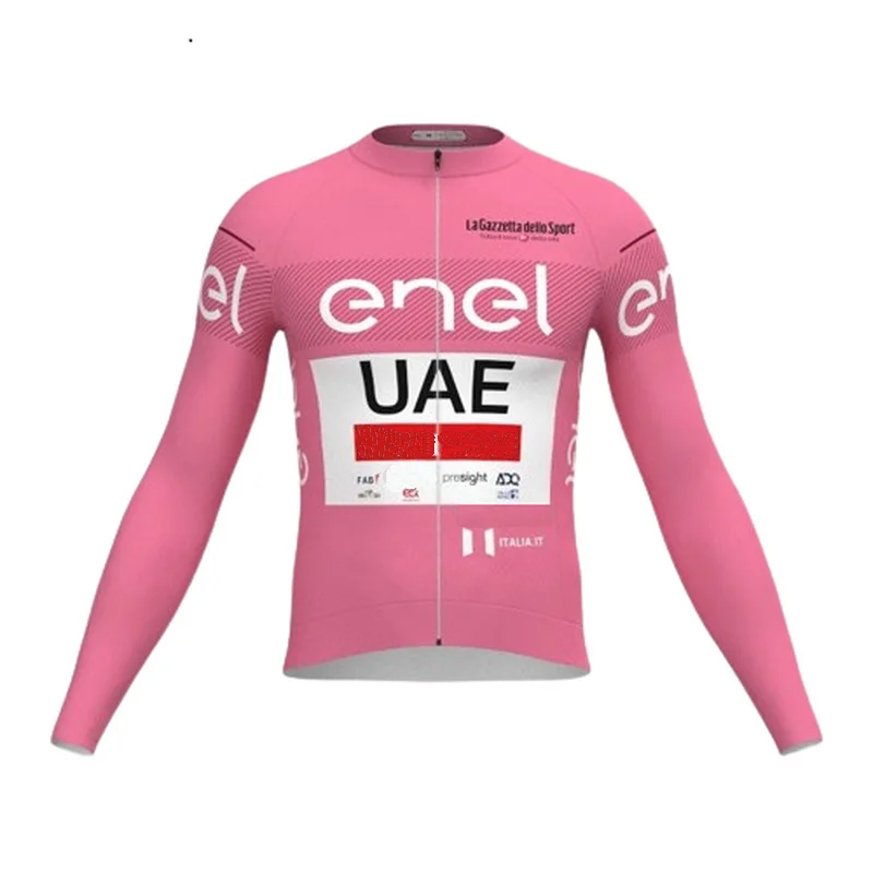 SPRING SUMMER 2024 UAE TEAM PINK ONLY LONG SLEEVE ROPA CICLISMO CYCLING JERSEY CYCLING WEAR SIZE XS-4XL