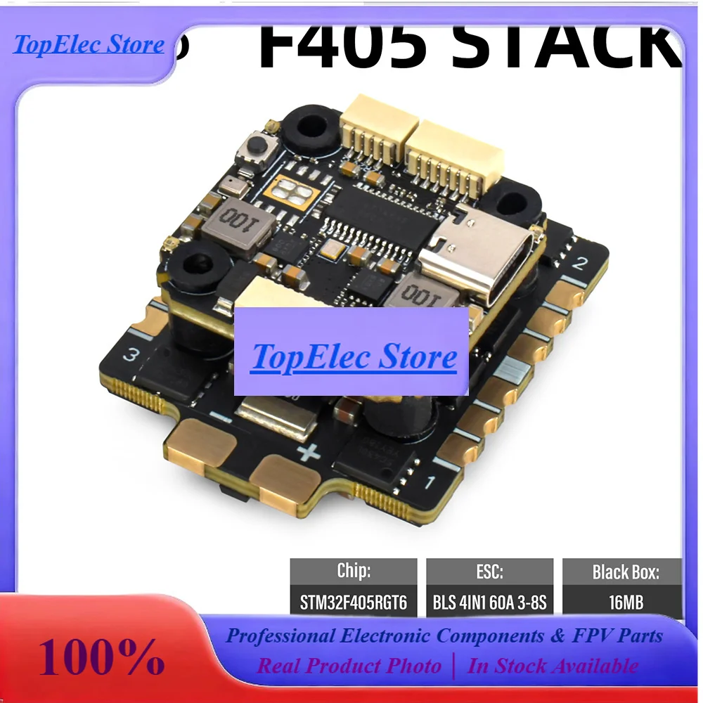 TopEs9IMOD MINI F405 Flight Stack F405 Flight Control 60A ESC 3-8S Lipo 20x20mm ICM42688 Gyro For RC 7-10inch FPV Racing Drone