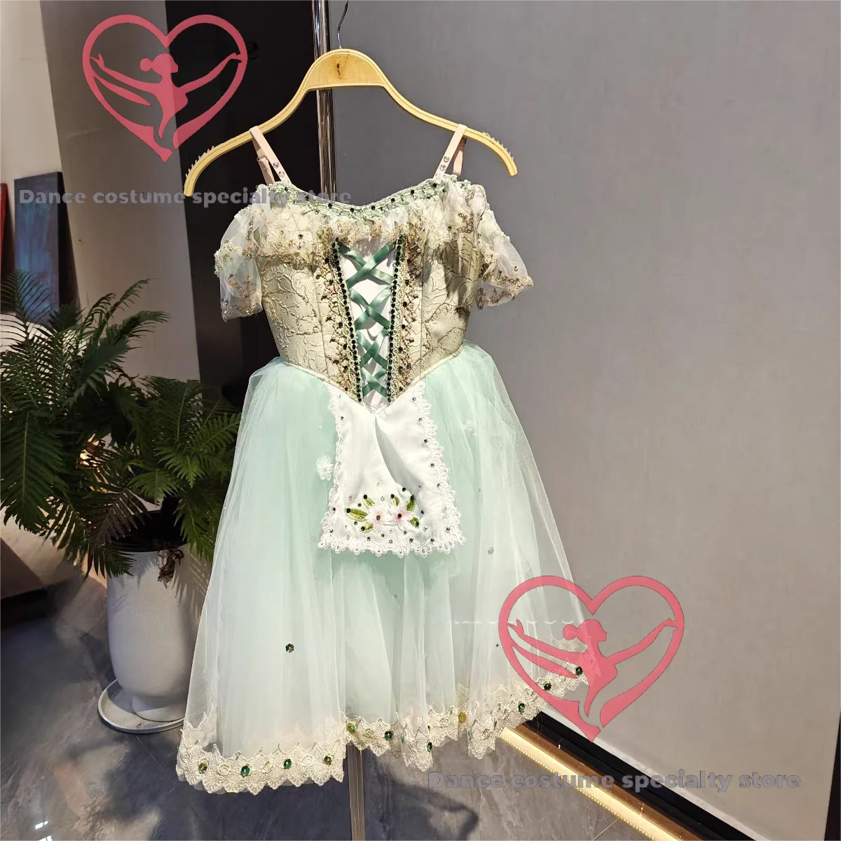 

Балетная профессиональная пачка Жизель, профессиональное платье для выступлений, конкурсный костюм, длинная тюлевая юбка, GDC на заказ