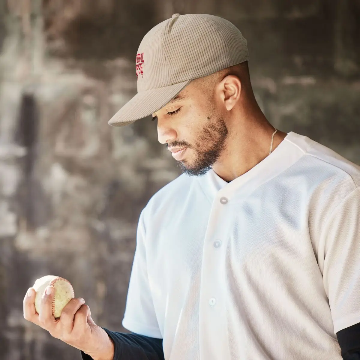 Berretto da Baseball con simbolo del cadavere cannibale cappelli in stile velluto a coste berretto con visiera parasole