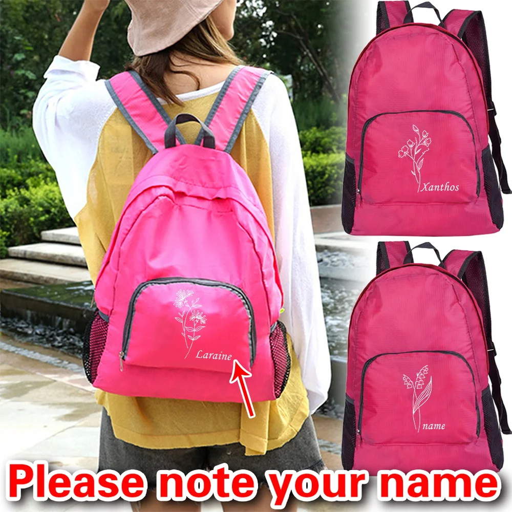 

Персонализированный индивидуальный складной рюкзак для путешествий на открытом воздухе, походный рюкзак.