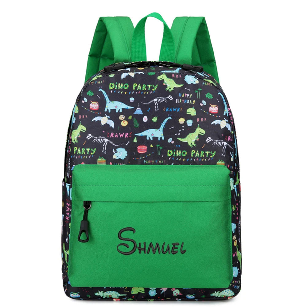 

Custom Name Cute Boys Girls' Kindergarten Schoolbag Anti Splash Kids Outdoor Snackbag Personalized Student Backpacks