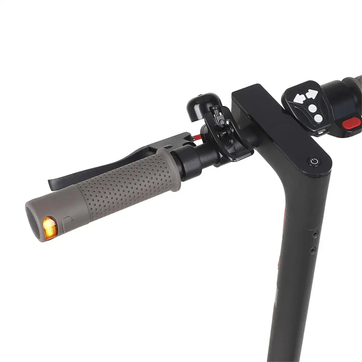 مقابض يد سكوتر ABXHA مع مقود ضوء إشارة الانعطاف لسكوتر Xiaomi / Ninebot E مع فتحة قبضة رمادية