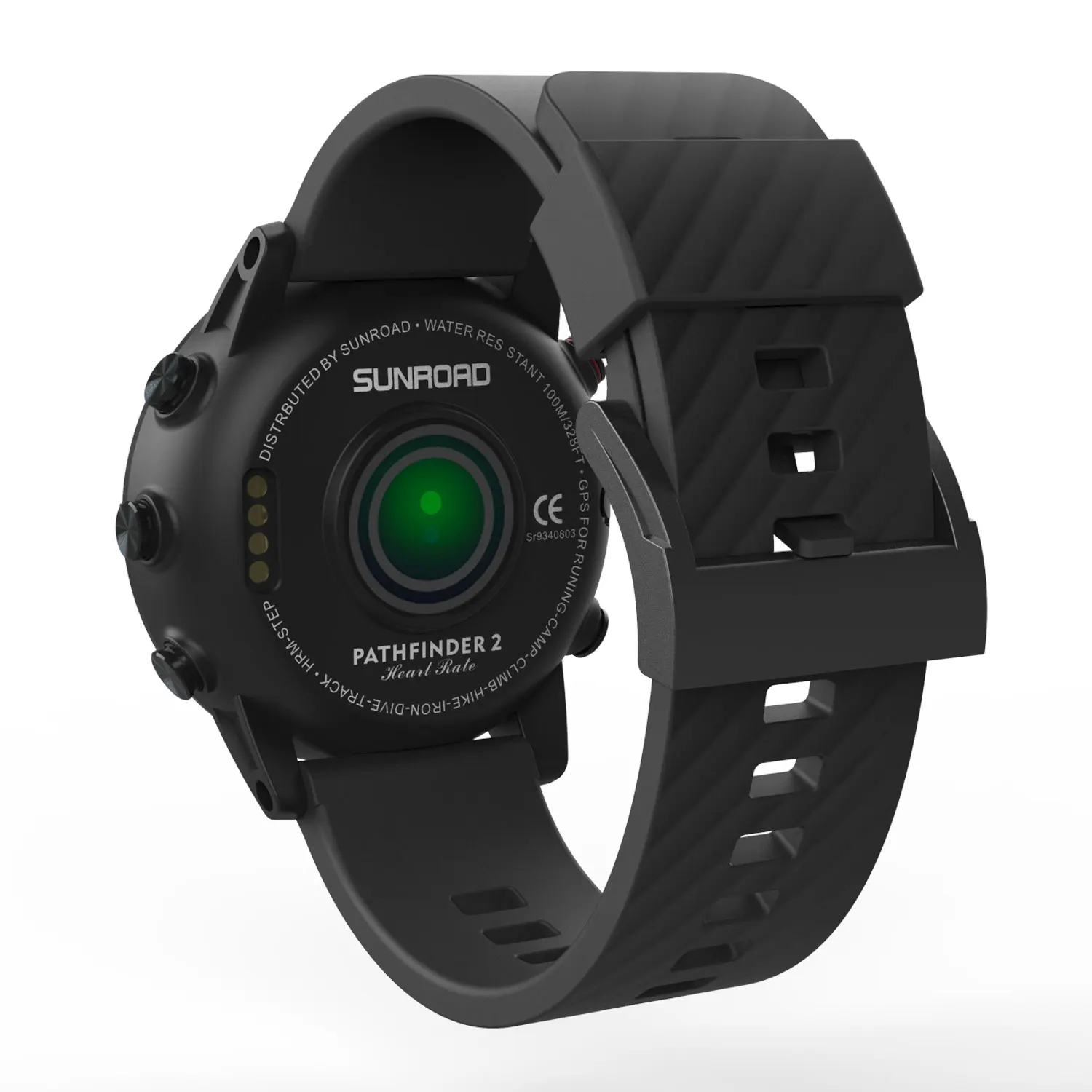 Sunroad Nieuwe Gps Sporthorloge Voor Swim Run Klim Kompas Barometer Waterdicht Heren Fitness Tracker Horloges Reloj Hombre