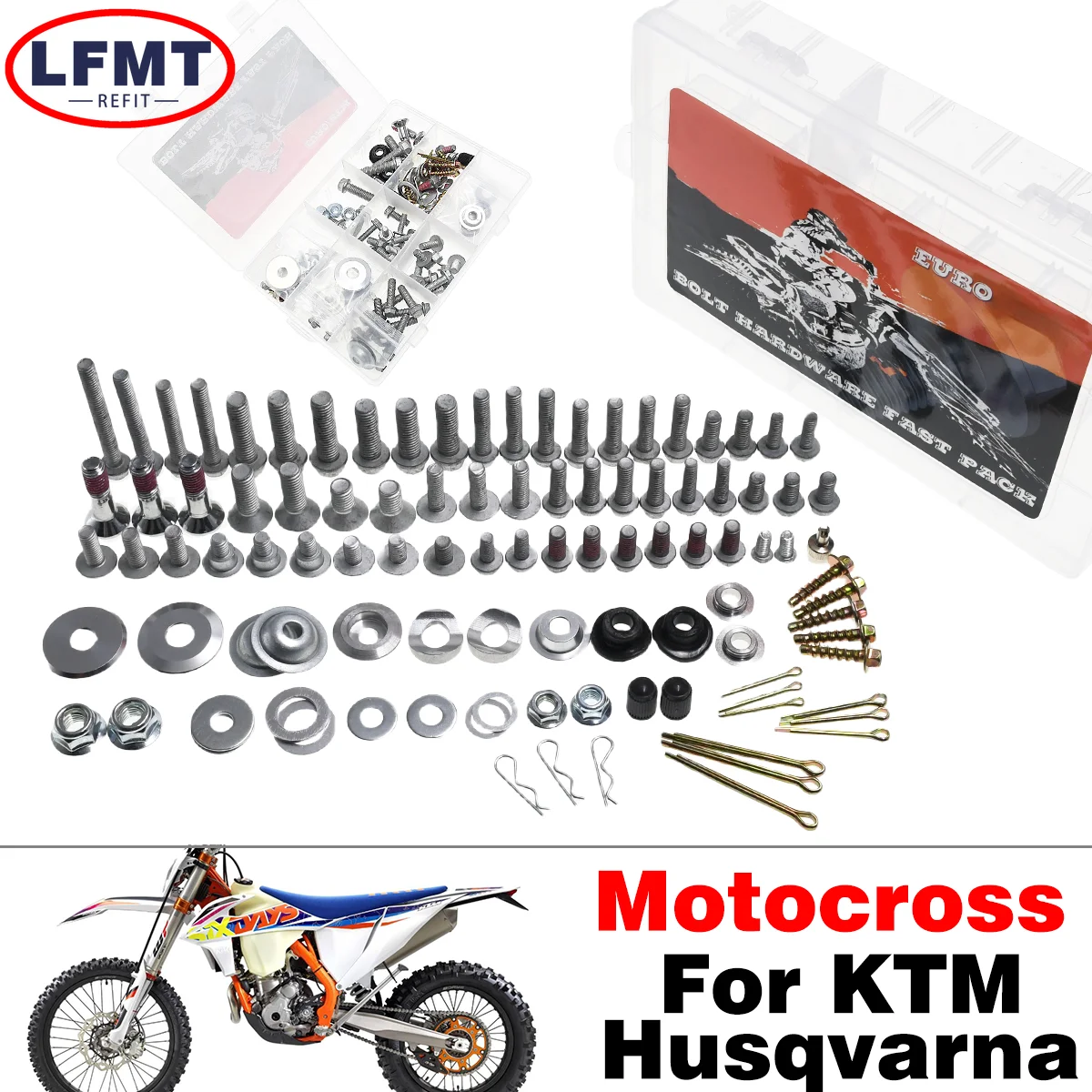 

Hardware screw Bolt Full Plastics Fastener Kit For KTM SX XC XCF XCW SXF EXC EXCF FC FE TC TE TX 125 150 250 300 350 450 500 530