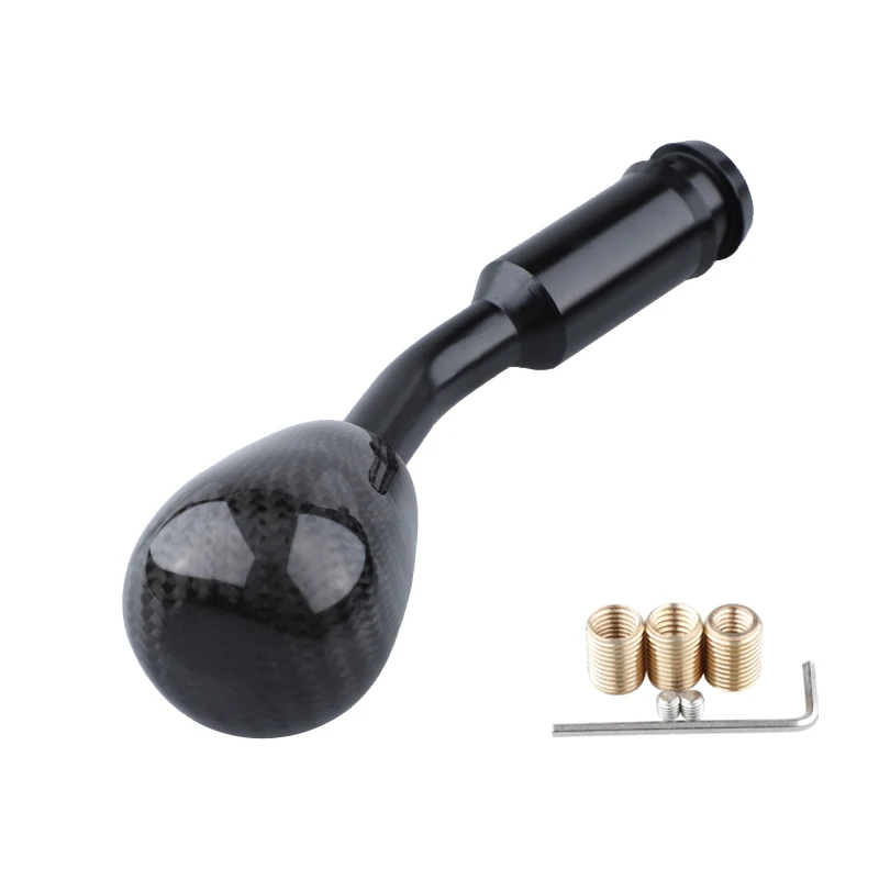 

Автомобильная ручка переключения передач из углеродного волокна, ручка переключения передач, рычаг переключения передач AT MT 8 мм 10 мм 12 мм