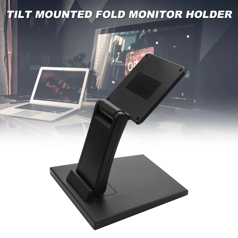 Tilt Mounted Fold Monitor Holder Vesa 10Inch-27Inch Lcd Display Press Screen Stand