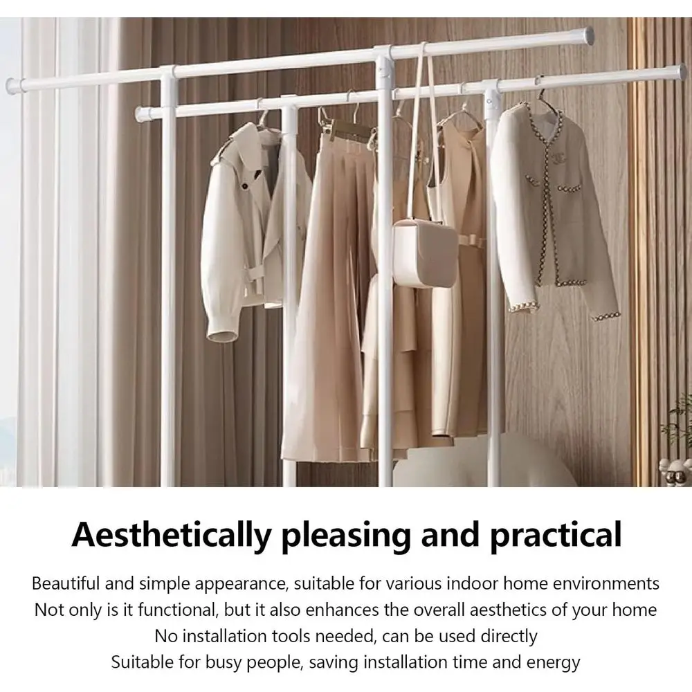 Compact and Stylish Folding Clothes Drying Rack for Indoor or Outdoor Use with Mesh Shelf