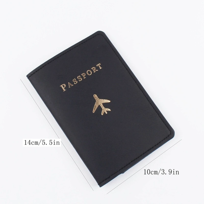 PU Leather Passport Case Holder Multifunctional Travel Credit Card Wallet Cover