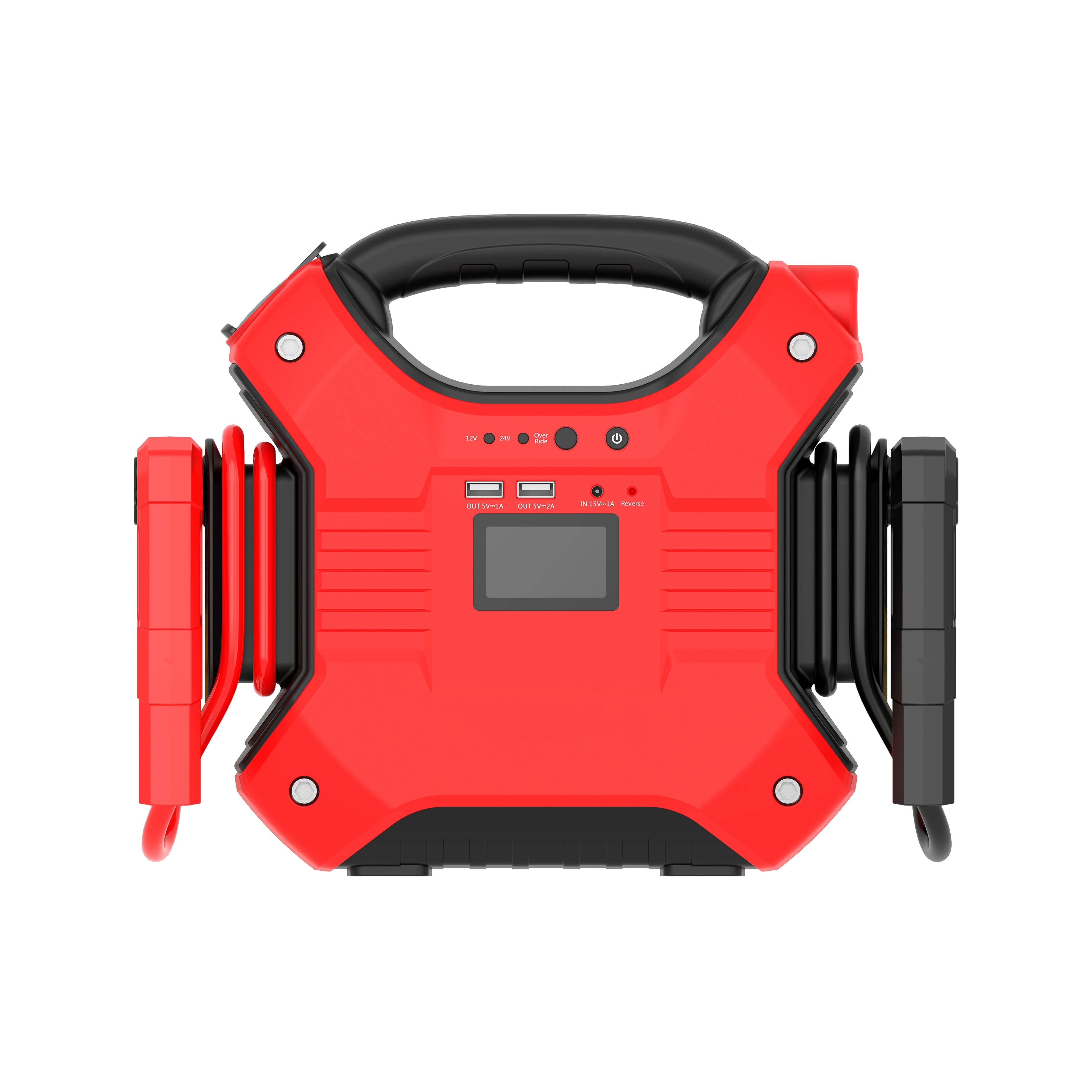 

2022 Newest Design Multi-function LiFePO4 Battery 12V/24V Vehicles High Power 35000mAh Car Jump Starter